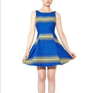 Alice + Olivia Holis Fit And Flare Mini Dress